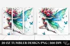 Fairy Floral Wreath 20 oz Tumbler Product Image 1