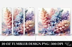 Pastel Hyacinth, Abstract 20 Oz Tumbler Product Image 1