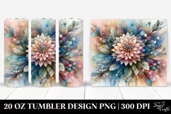 Pastel Zinnia, Abstract 20 Oz Tumbler Product Image 1