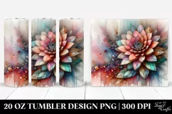 Pastel Zinnia, Abstract 20 Oz Tumbler Product Image 1