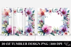 Abstract Vibrant Orchid Frame | 20 oz Tumbler Product Image 1
