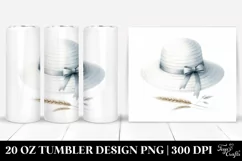 Watercolor Simple Hat Image | 20 oz Tumbler Product Image 1
