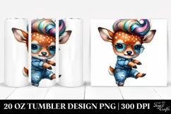 Cute Baby Deer Dancing 20 Oz Tumbler Product Image 1