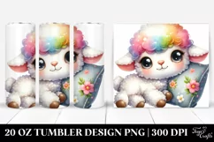 Cute Baby Lamb 20 Oz Tumbler Product Image 1