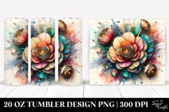 Stained Ranunculus Tumbler Product Image 1