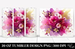 Colorful Golden Foil Watercolor Splash | 20 Oz Tumbler Product Image 1