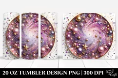 Colorful Purple Glittery Foil Background | 20 Oz Tumbler Product Image 1