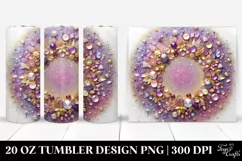 Colorful Purple Glittery Foil Background | 20 Oz Tumbler Product Image 1