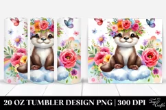Cute Baby Otter 20 Oz Tumbler Product Image 1