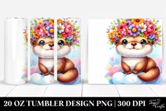 Cute Baby Otter 20 Oz Tumbler Product Image 1