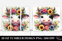 Cute Baby Cow 20 Oz Tumbler Product Image 1