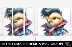 Cute Baby Chicken Model 20 Oz Tumbler Product Image 1