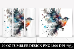 Grungy Bird, 20 Oz Tumbler Product Image 1