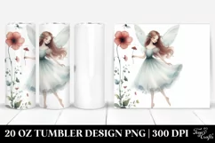 Simple Watercolor Fairy 20 Oz Tumbler Product Image 1