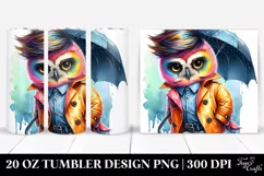 Cute Baby Owl Posing 20 Oz Tumbler Product Image 1