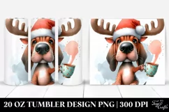 Crazy Bloodhound with Tea Cup, High-Res PNG Product Image 1