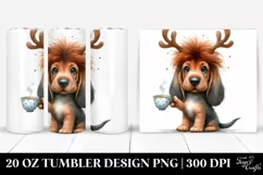 Watercolor Baby Bloodhound, Sublimation Clipart Product Image 1