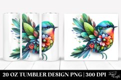 Vibrant Abstract Bird. 20 Oz Tumbler Design Product Image 1