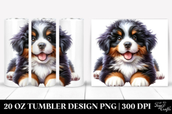 Cute Bernese Mountain Dog, 20 Oz Tumbler Product Image 1