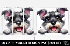Cute Funny Miniature Schnauzer Tumbler Product Image 1