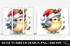Cute Baby Bird Christmas Tumbler Product Image 1