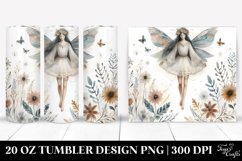 Washed Watercolor Boho Fairy | 20 oz Tumbler/br Product Image 1