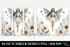 Washed Watercolor Boho Fairy | 20 oz Tumbler/br Product Image 1
