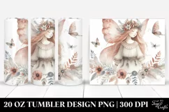Washed Watercolor Boho Fairy | 20 oz Tumbler/br Product Image 1