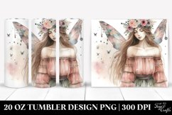 Washed Watercolor Boho Fairy | 20 oz Tumbler/br Product Image 1