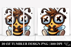 Goofy Bee Vector Art 20 Oz Tumbler Product Image 1