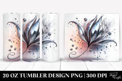 Glossy Snowdrop Shiny Material | 20 Oz Tumbler Product Image 1