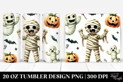 Funny Halloween Mummy 20 Oz Tumbler Product Image 1
