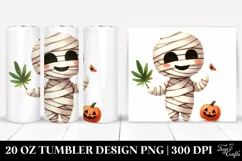 Funny Halloween Mummy 20 Oz Tumbler Product Image 1