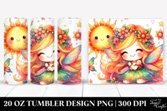 Colorful Cute Fairy Sun Watercolor | 20 Oz Tumbler Product Image 1