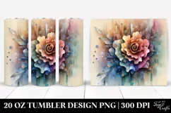 Carnation Stained Clipart 20 Oz Tumbler Product Image 1