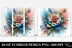 Carnation Stained Clipart 20 Oz Tumbler Product Image 1
