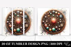 Detailed Stained Cosmos | 20 Oz Tumbler Product Image 1