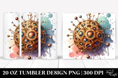 Detailed Stained Cosmos | 20 Oz Tumbler Product Image 1