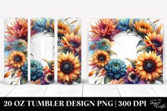 Colorful Horizontal Frame Sunflower | 20 Oz Tumbler Product Image 1