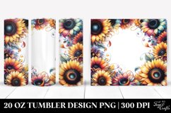 Colorful Horizontal Frame Sunflower | 20 Oz Tumbler Product Image 1