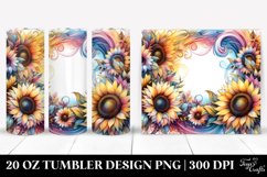 Colorful Horizontal Frame Sunflower | 20 Oz Tumbler Product Image 1
