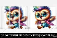 Running Baby Owl | 20 oz Tumbler Product Image 1