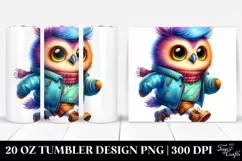 Running Baby Owl | 20 oz Tumbler Product Image 1