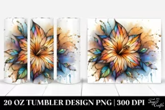 Abstract Morning Glory Stained | 20 Oz Tumbler Product Image 1