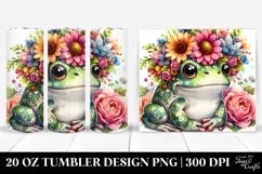 Cute Baby Frog 20 Oz Tumbler Product Image 1