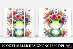 Cute Baby Frog 20 Oz Tumbler Product Image 1