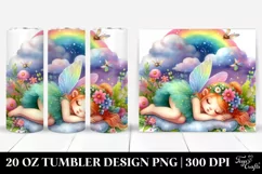 Colorful Napping Fairy | 20 Oz Tumbler Product Image 1