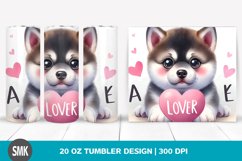 Watercolor Cute Baby Akita | 20 oz Tumbler Product Image 1