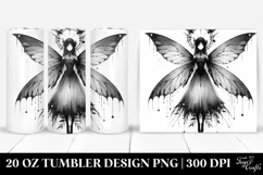 Gothic Fairy Watercolor Tumbler Design Product Image 1