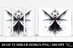 Gothic Fairy Watercolor Tumbler Design Product Image 1